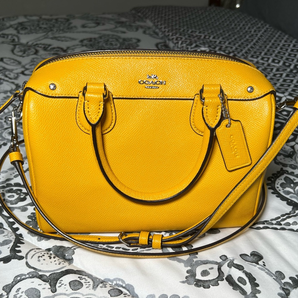 Sunshine yellow Coach Crossbody